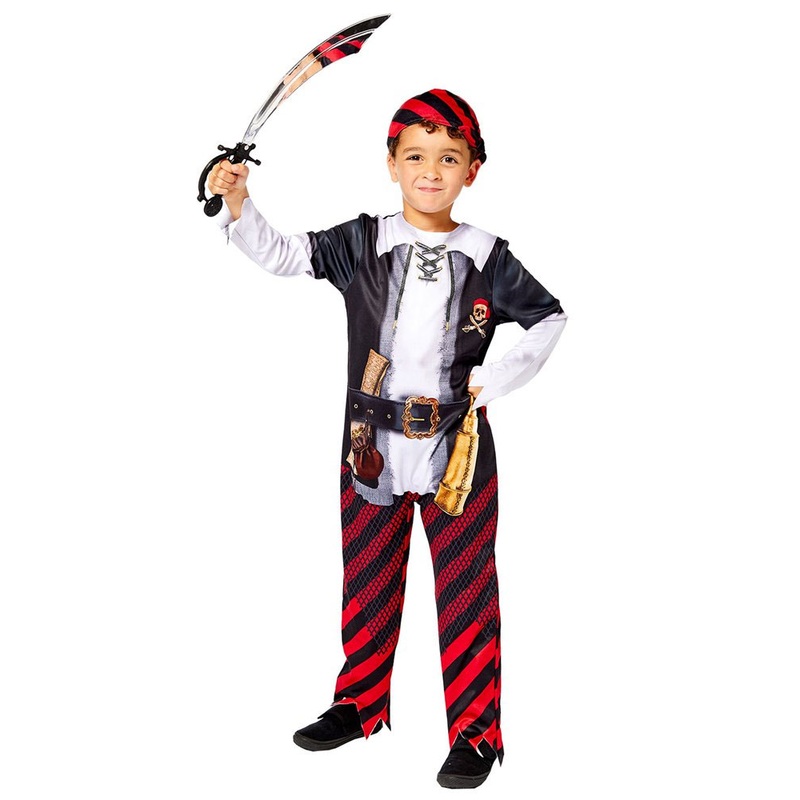 Recycled pirate boy costume