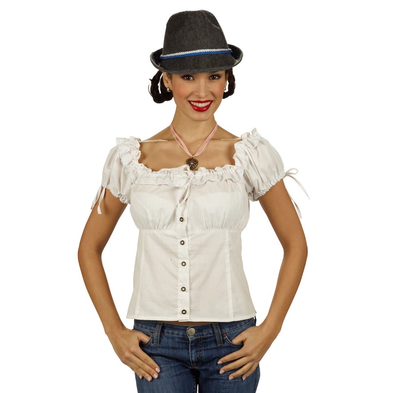 White dirndl blouse Katrina 36