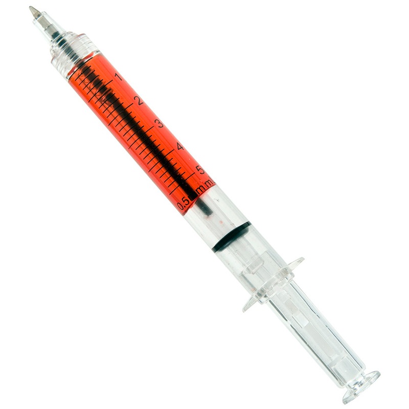 Ballpoint Pen Syringe With Blood