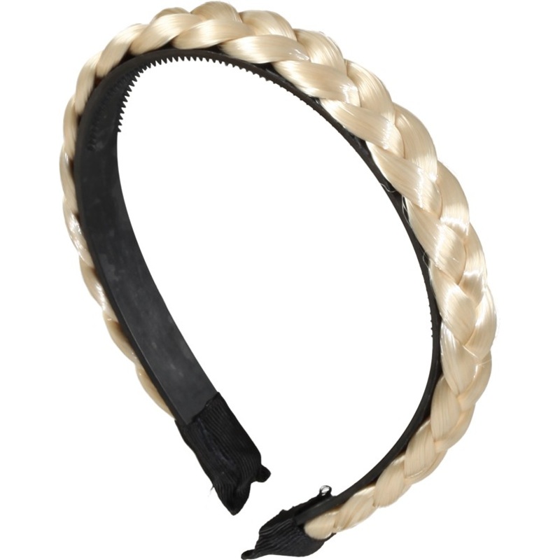 Blond braided traditional hair circlet