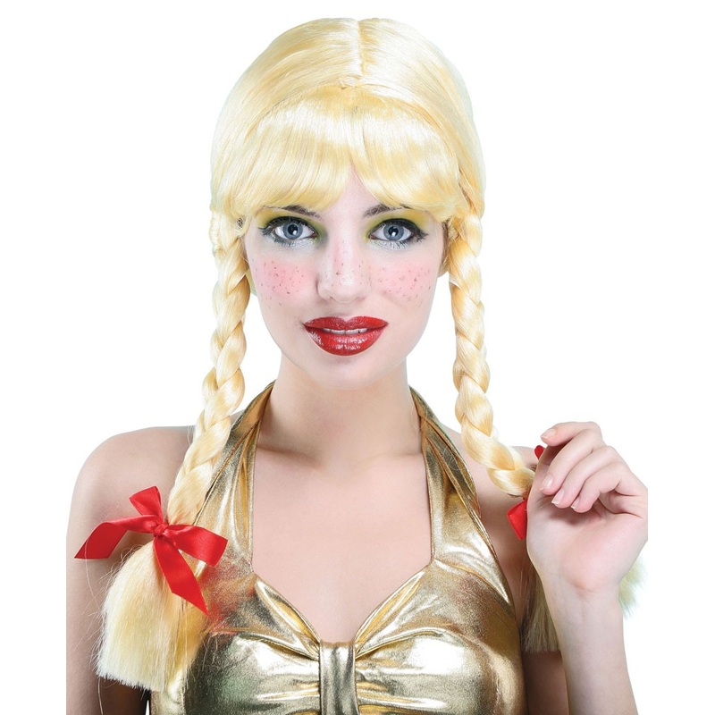 Blonde pigtail wig Pppi
