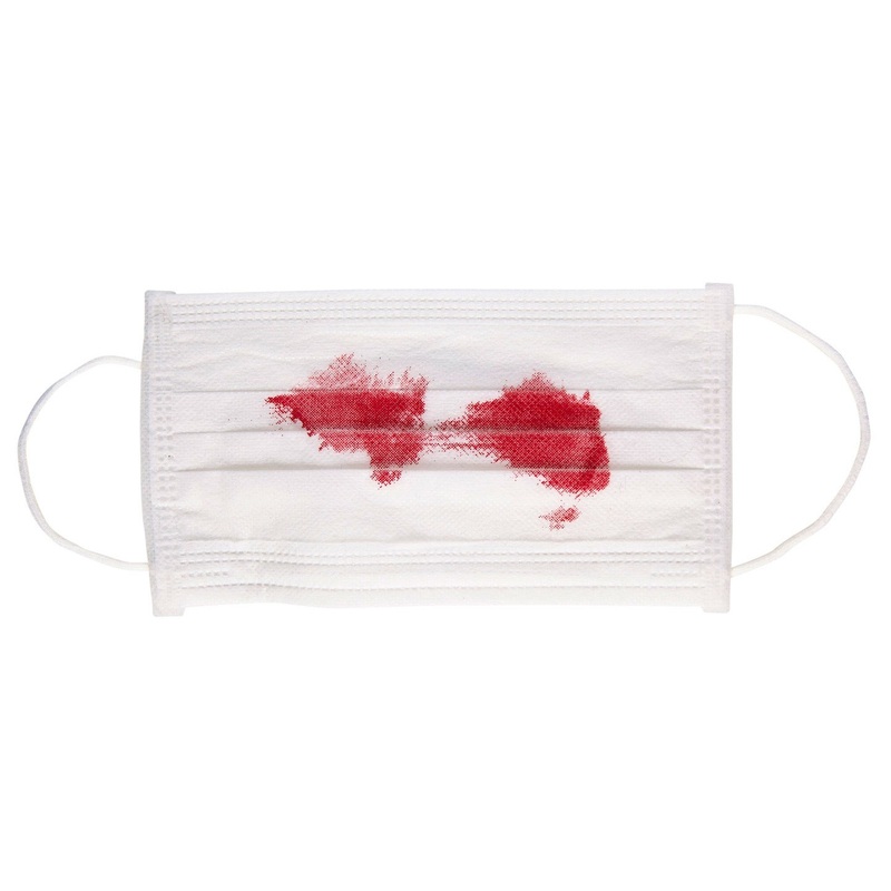 Bloody Mouth and Nose Mask