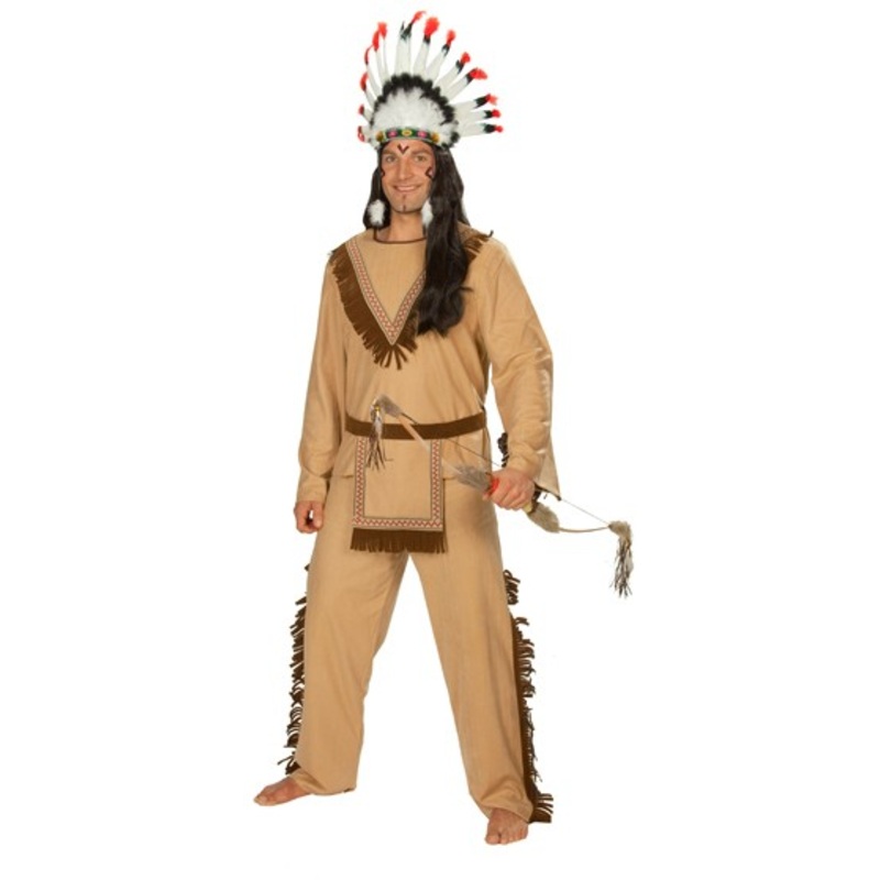 Chief Apache Indian men's costume 48