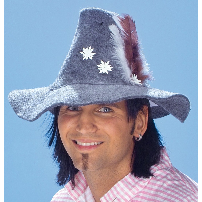 Classic traditional hat with feathers