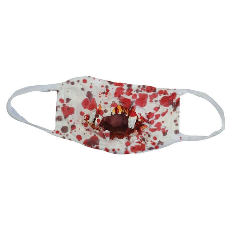 Disgusting Halloween mouth-nose mask