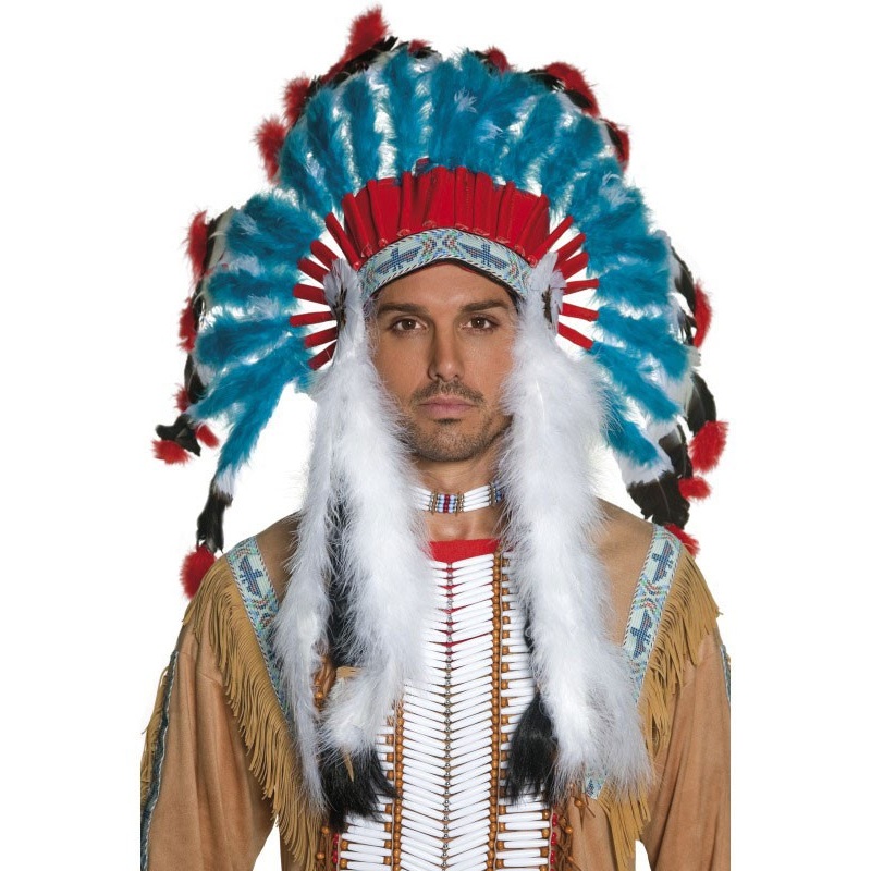 Imposing Indian chief feather headdress