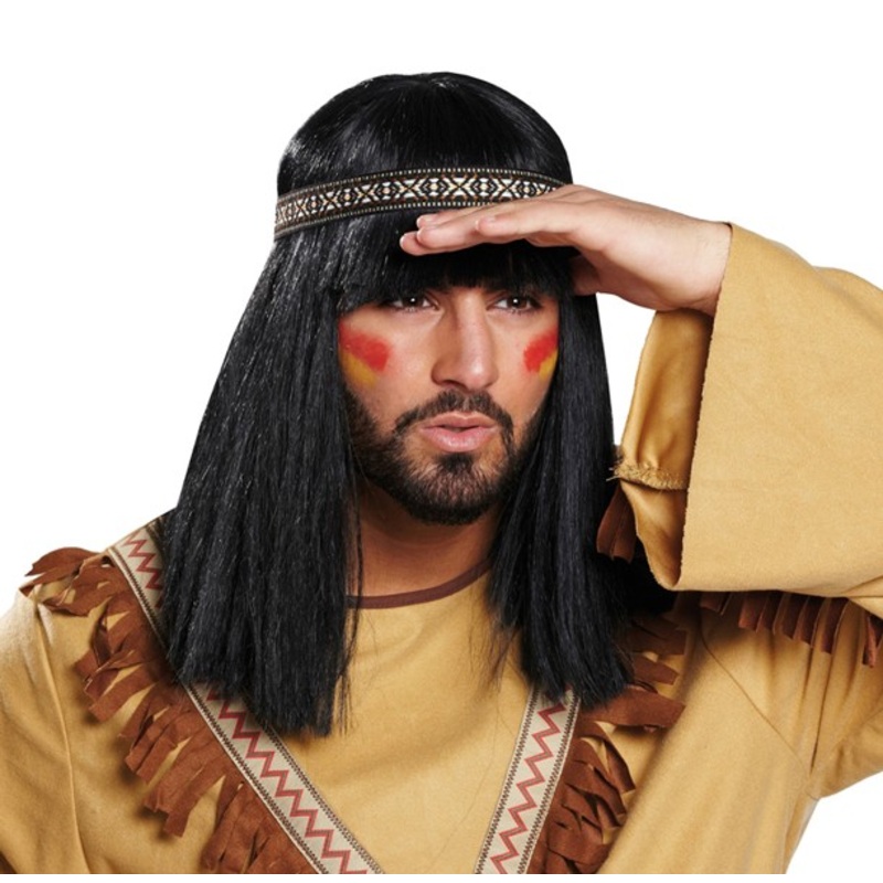 Indian wig wolf brother with headband
