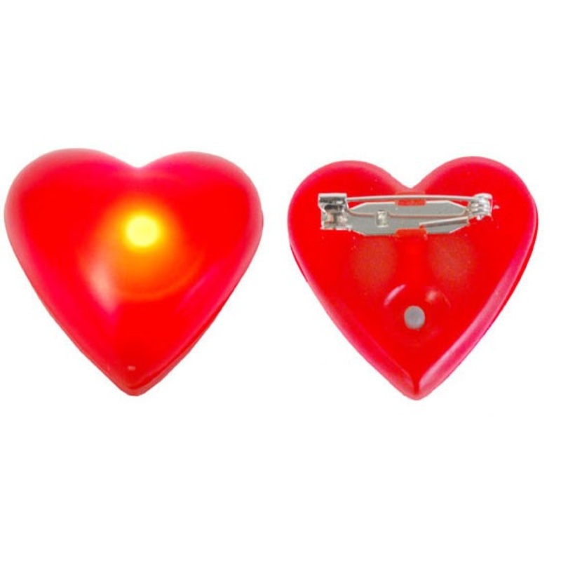 Luminous heart brooch
