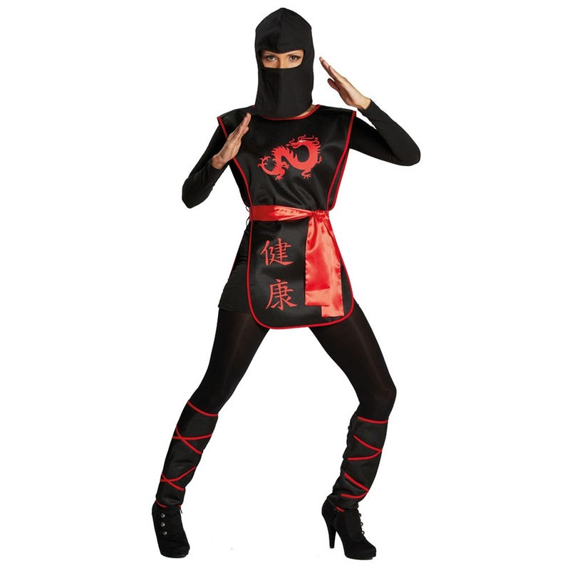 Ninja dragon lady ladies costume 36