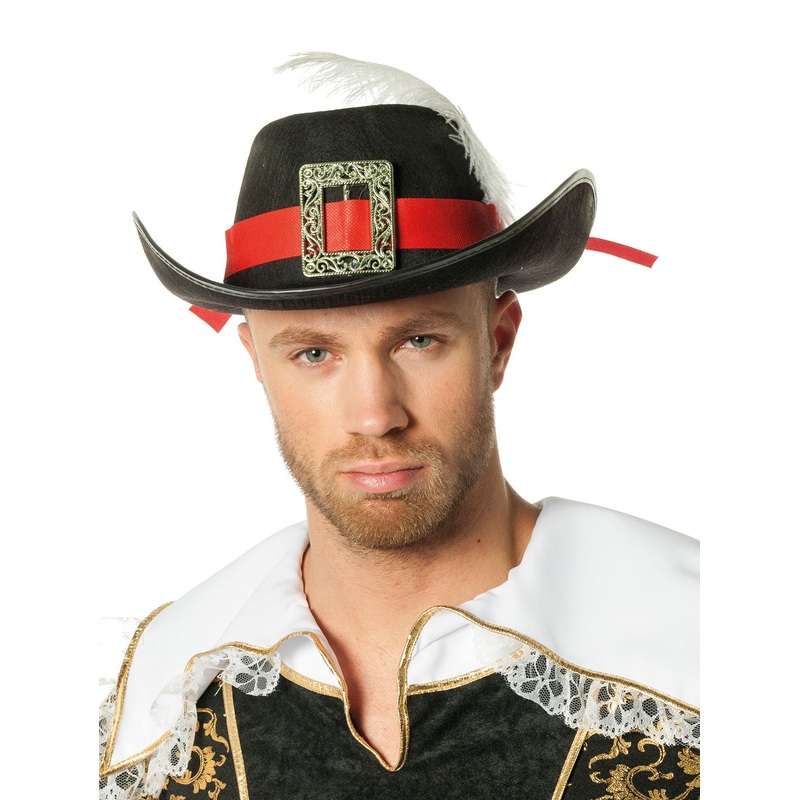 Black festive musketeer hat
