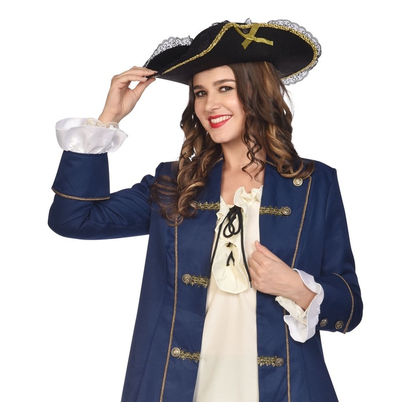 Black tricorn with tip