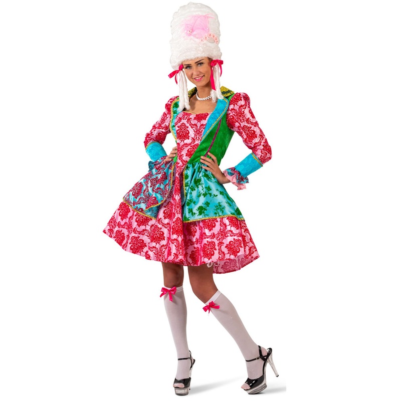 Colorful Cathrin Rococo ladies costume 36-38