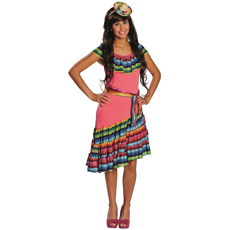 Colorful Mexico dress Sheila 36