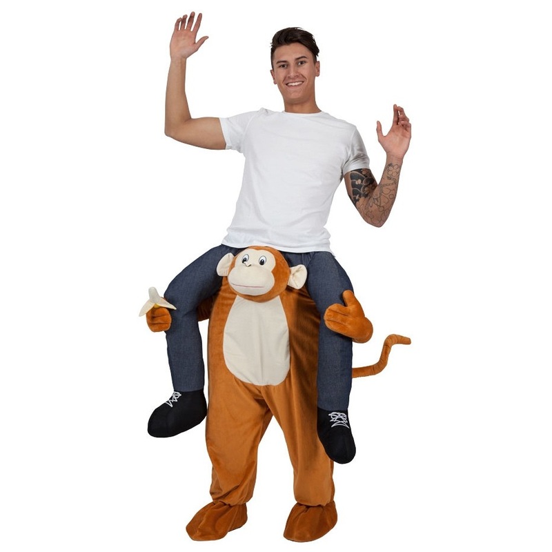 Crazy piggyback monkey costume