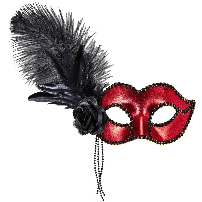 Extravagant eye mask Ginella red