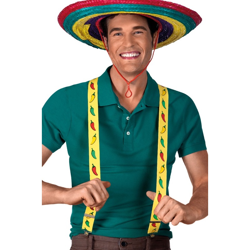 Fiesta Mexico suspenders