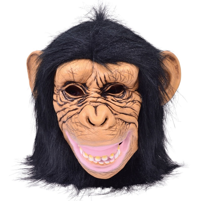Hairy monkey head mask