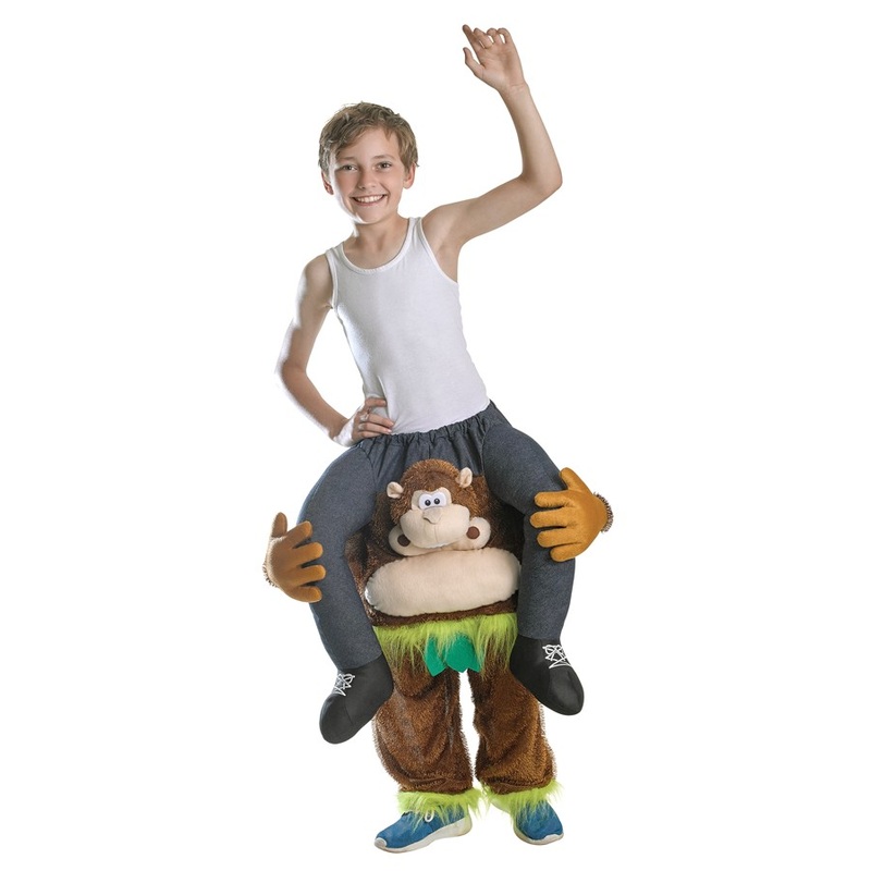 Jungle monkey piggyback kids costume