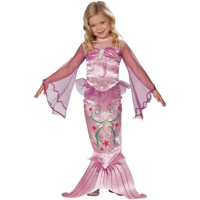 Little pink mermaid child costume S
