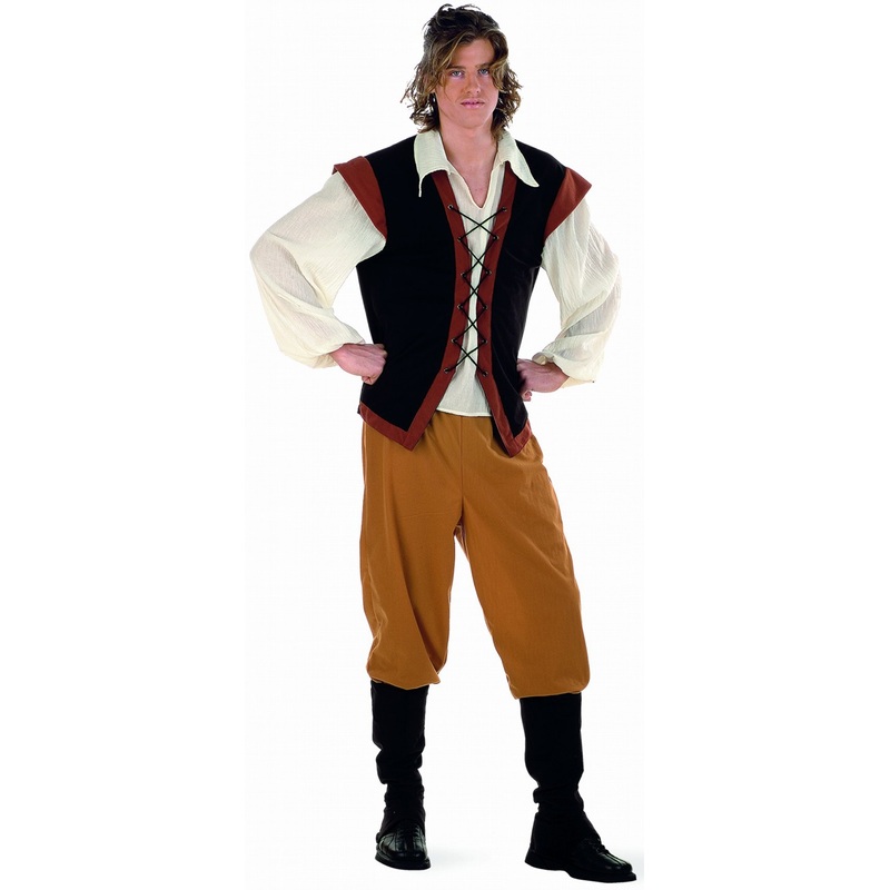 Medieval farmer Markus men's costume M