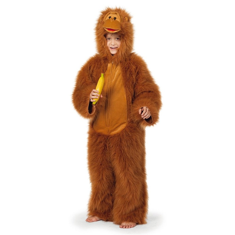 Orange kids gorilla costume 104