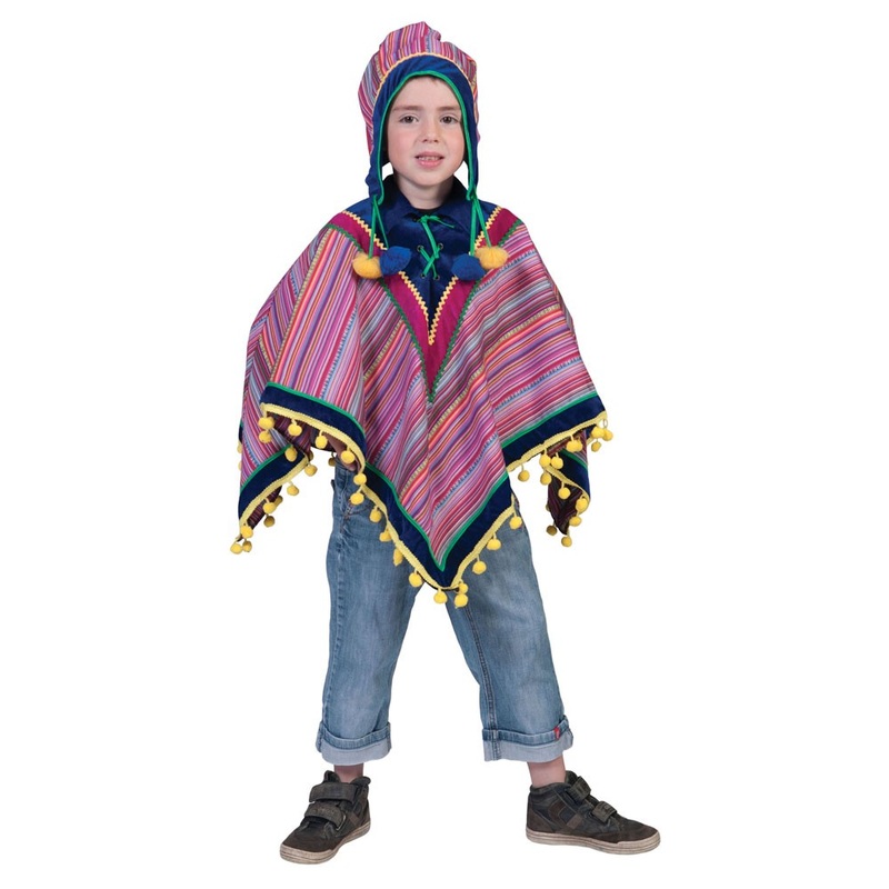 Peru Poncho Power Child Costume