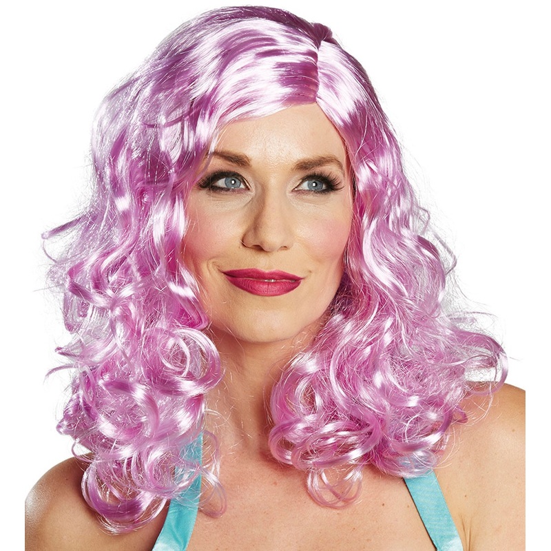 Pink fairy tale wig mermaid