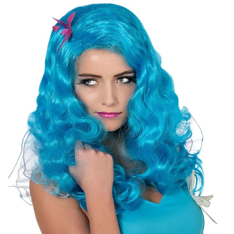 Sea mermaid ladies wig in blue