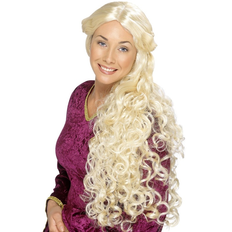 Blonde noble ladies wig