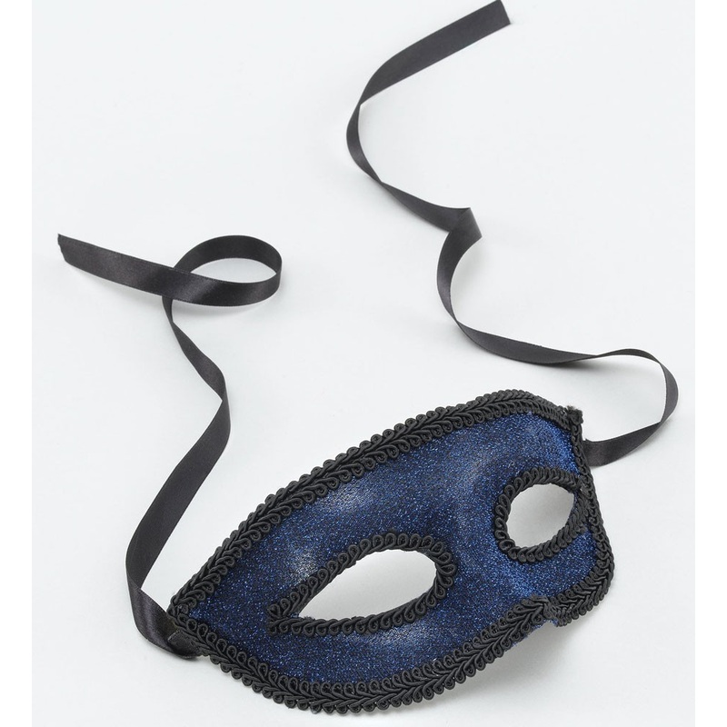 Glitter eye mask midnight blue