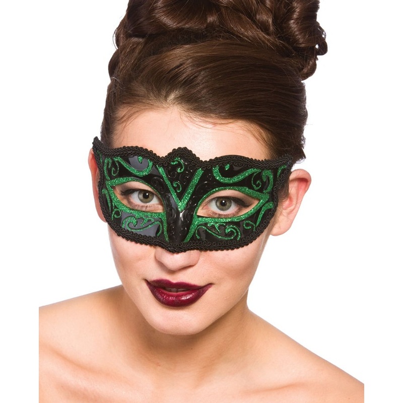 Graceful eye mask Verona black-green