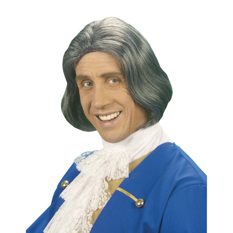 Gray nobleman men's wig