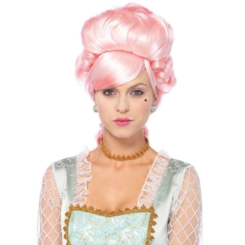 Marie Antoinette pink wig