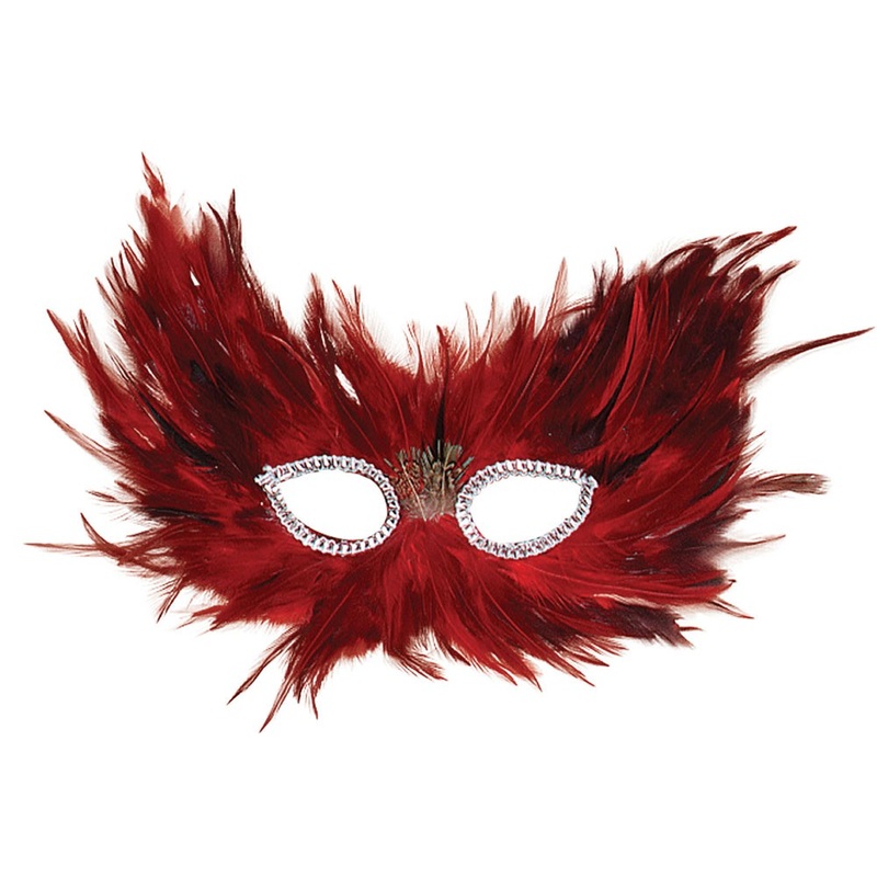 Masked ball feather eye mask