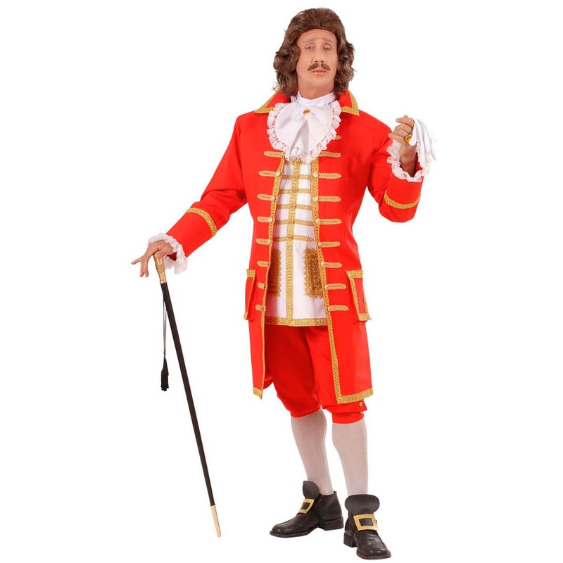 Nobleman noble costume in red and gold S