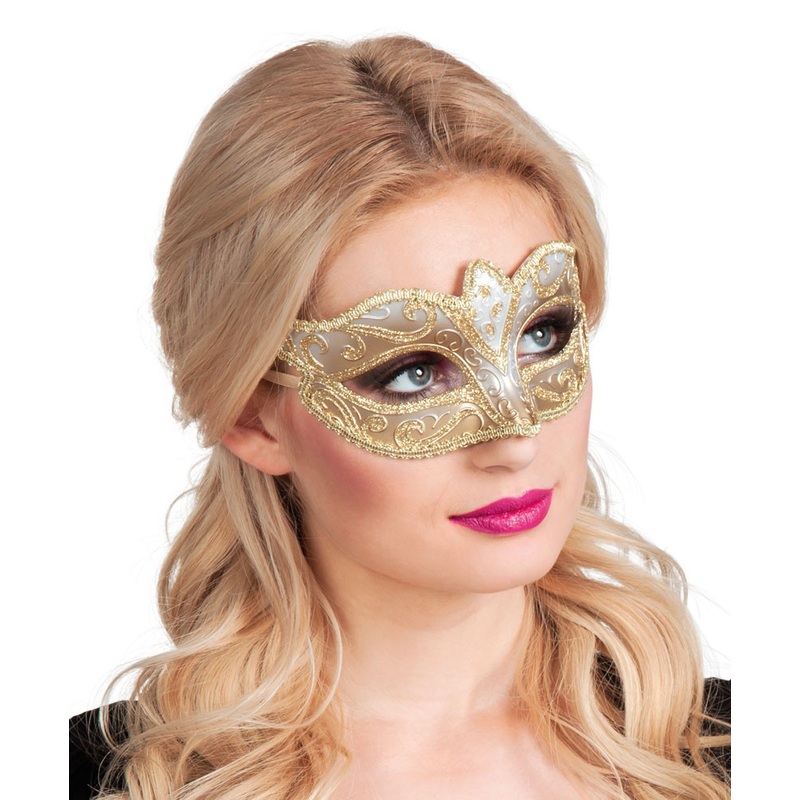 Ornate Venetian mask gold