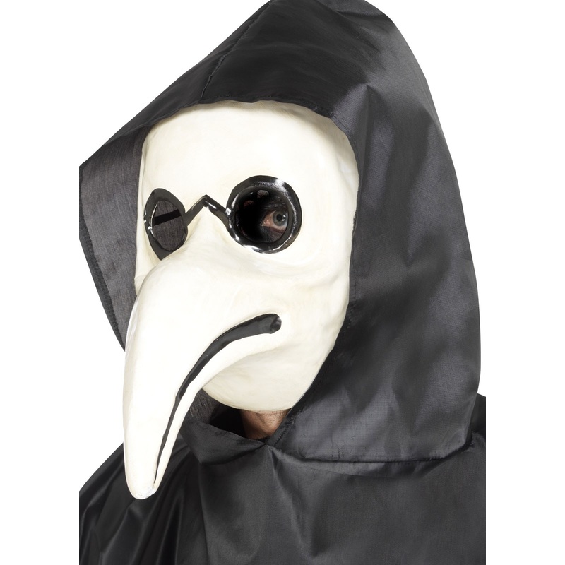 Venetian doctor mask white