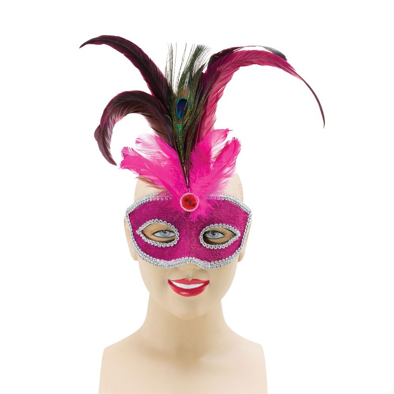 Venetian eye mask Pinuccia Pink