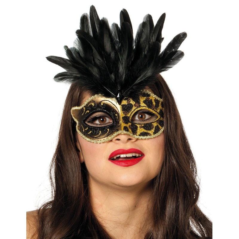 Venetian Leo feather mask