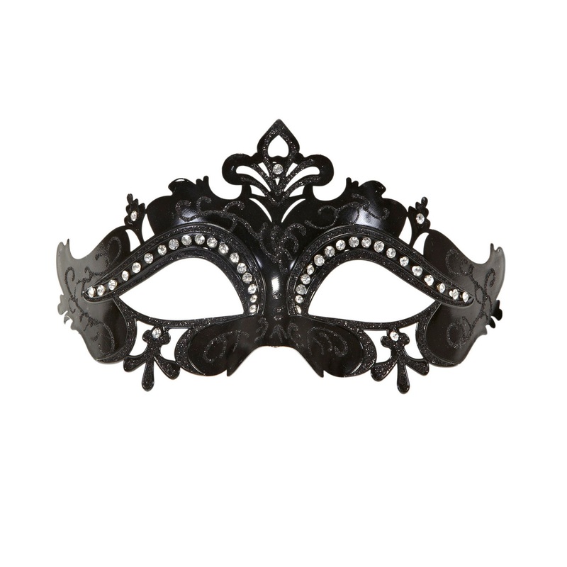 Venetian mask glitter and rhinestones