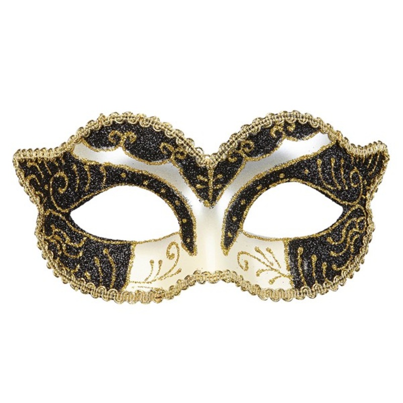 Venetian mask with gold decoration