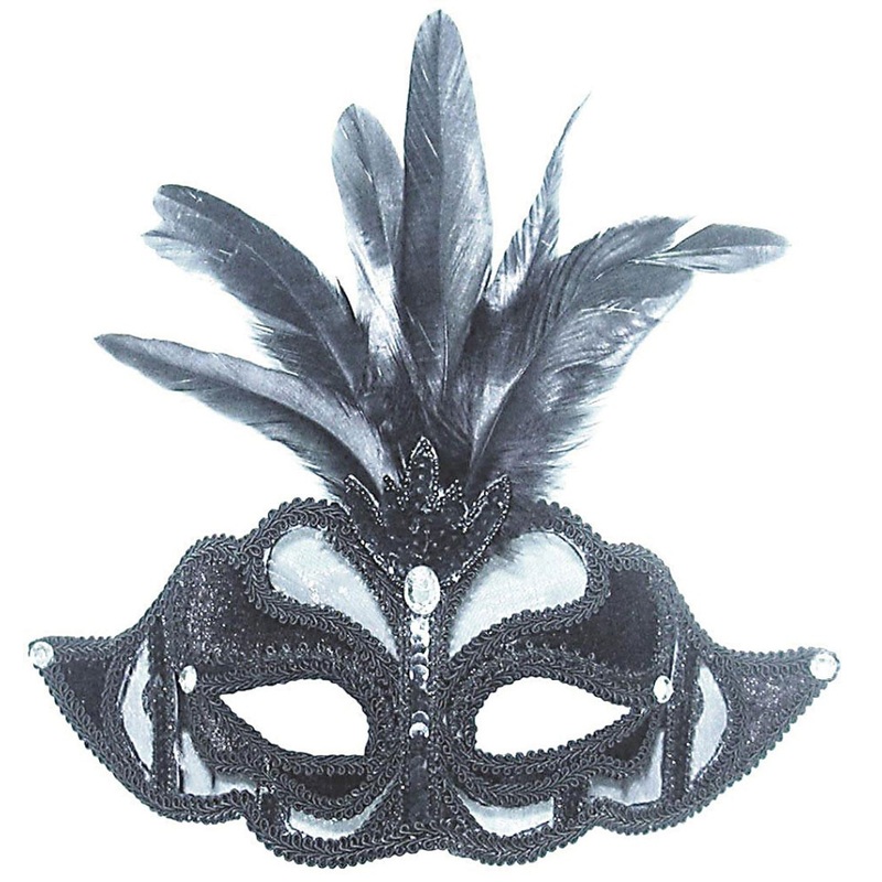 Venetian Uccello Argento eye mask