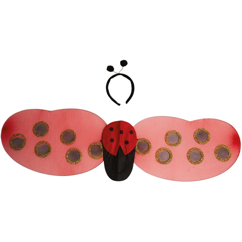 2-piece Mariella ladybug costume accessories set