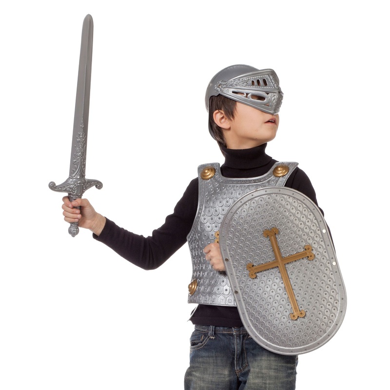 4-piece children's knight costume accessories set