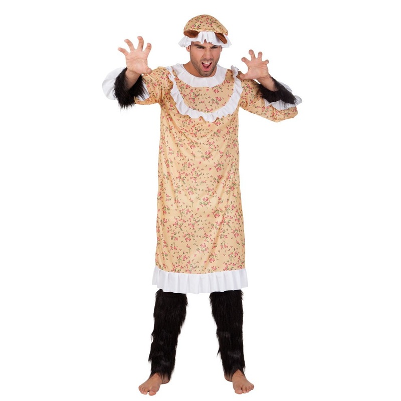 Bad wolf as grandma men's costume 50-52