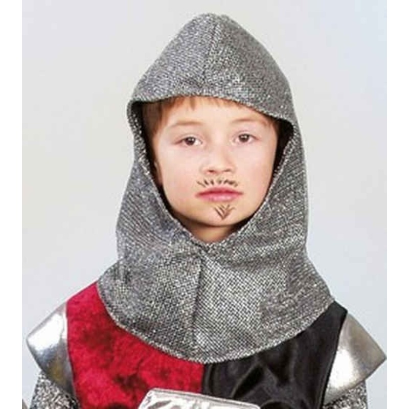Children's knight hood in chain optics
