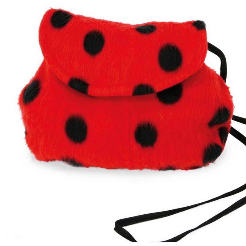 Cuddly ladybug plush bag