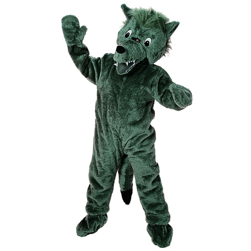 Giant wolf mascot costume