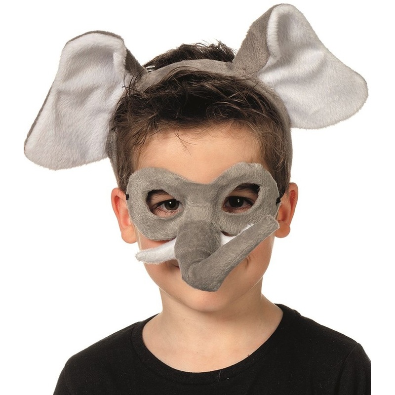 Gray elephant eye mask