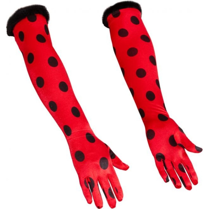 Long ladybug gloves